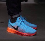 Nike Flyknit Air Max blue/orange