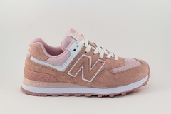 New Balance 574 Peach/White