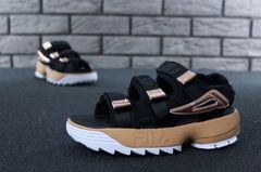 Fila Disruptor Sandals Black/Gold