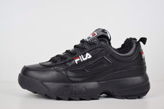 Fila Disruptor 2 Black (с мехом)