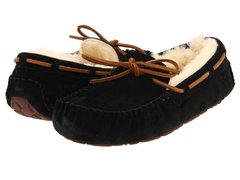 Мокасины UGG Dakota black (натур. мех)