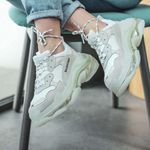 Balenciaga Triple S Clear Sole White