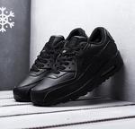 Nike Air Max 90 all black (с мехом)