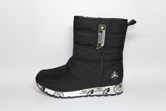 Дутики Baas Boots Snow Black (натур. мех)