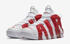 Nike Air More Uptempo Red & White