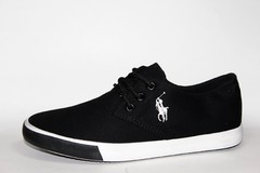 Polo Ralph Lauren Canvas Sneaker Black/White