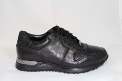 Louis Vuitton Run Away Sneaker All Black Leather