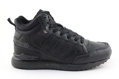 Adidas ZX 750 Black Leather (с мехом)