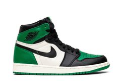 Nike Air Jordan 1 mid Green/Black/White (с мехом)