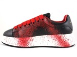 Alexander McQueen Sneaker Black/Spray Red (с мехом)