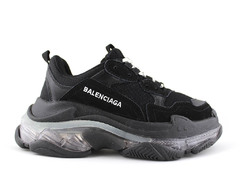 Balenciaga Triple S Clear Sole Black