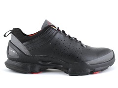 Ecco Biom C Thermo Black Leather/Grey/Red