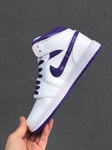 Air Jordan 1 Mid white purple