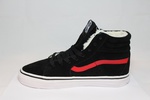 Vans Sk8-Hi MTE Black/Red (натур. мех)