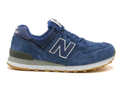 New Balance 574 '22 Blue Suede (с мехом)