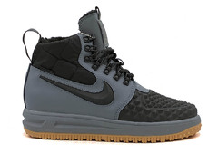 Nike Lunar Force 1 Duckboot 17 Grey/Black (с мехом)