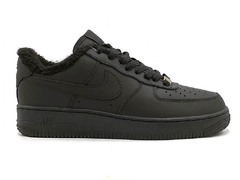 Nike Air Force 1 low black (c мехом)