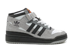 Adidas Forum Mid '22 Grey/Black (с мехом)