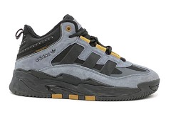 Adidas Niteball Mid '22 grey/yellow (с мехом)