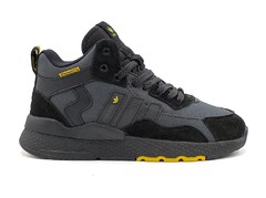 Adidas Nite Jogger Mid '22 Black/Yellow (с мехом)