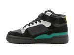 Adidas Forum Mid '22 Black/green (с мехом)