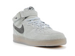 Nike Air Force 1 mid Grey Suede (с мехом) 