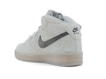 Nike Air Force 1 mid Grey Suede (с мехом) 