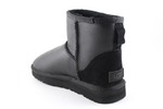 UGG Classic Mini Black Leather (с мехом)