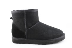 UGG Classic Mini Black (с мехом) 