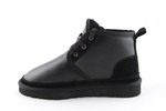 Ботинки UGG Neumel Black Leather (с мехом)