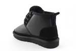 Ботинки UGG Neumel Black Leather (с мехом)