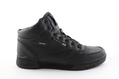 Reebok Classic Mid Keepwarm Black Leather (с мехом)