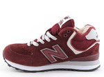 New Balance 574 Mid Burgundy (с мехом)