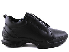 Ecco Biom С Black Leather (натур.мех)