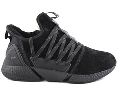 Puma Hybrid Rocket X1 Black Suede (с мехом)