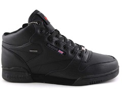 Reebok Classic Mid Keepwarm A2 Black Leather (натур. мех)