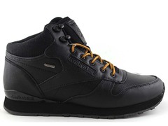 Reebok Classic Mid Keepwarm Black Leather (натур. мех)