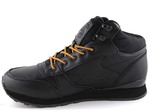 Reebok Classic Mid Keepwarm Black Leather (натур. мех)