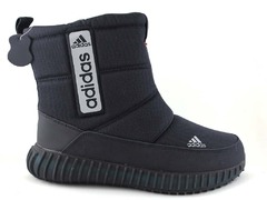 Дутики Adidas Yeezy Boost Black R1 (с мехом)