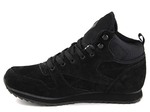 Reebok Classic Mid А3 Black Suede (натур. мех)