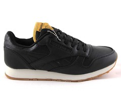 Reebok Classic Leather Black/Brown (с мехом)