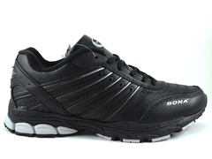 Bona Leather Black/Grey (с мехом)