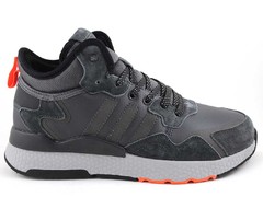 Adidas Nite Jogger Mid Grey (с мехом)