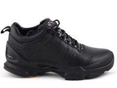 Ecco Biom C Leather All Black (натур. мех)