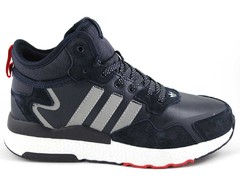 Adidas Nite Jogger Mid Blue/Grey (с мехом)