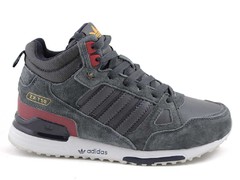 Adidas ZX 750 Mid 1 Grey/Red (с мехом)