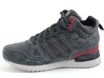 Adidas ZX 750 Mid 1 Grey/Red (с мехом)