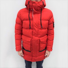 Мужская зимняя куртка "Balenciaga" Red Long