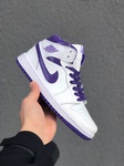 Air Jordan 1 Mid white purple