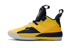 Air Jordan 33 Michigan PE Yellow Navy Blue